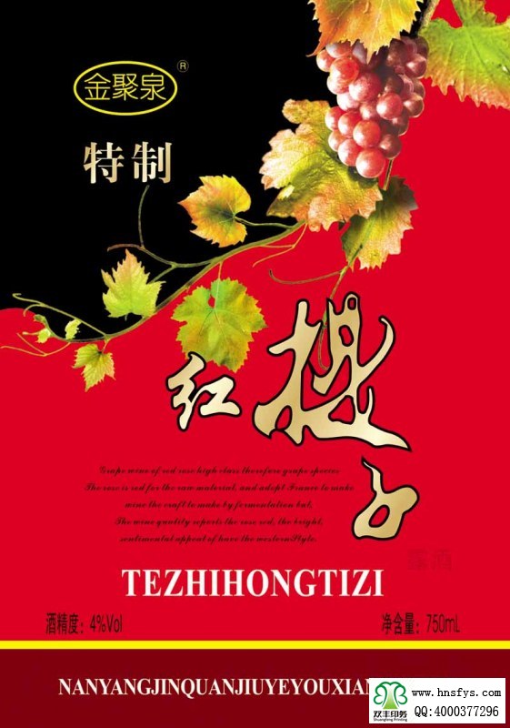 雙豐彩?。簹g樂(lè)時(shí)光葡萄酒露酒標(biāo)簽
